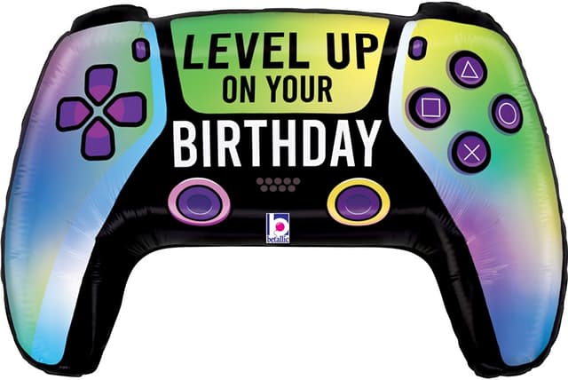 Шар (30''/76 см) Фигура, Геймпад, Твой День Рождения, Градиент Шар (30''/76 см) Фигура, Геймпад, Твой День Рождения, Градиент