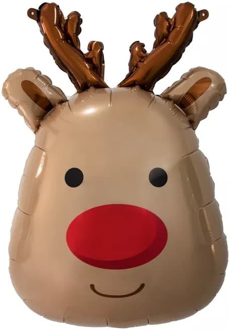 Шар (31''/79 см) Фигура, Новогодний олень Шар (31''/79 см) Фигура, Новогодний олень