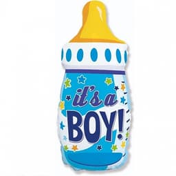 Шар (31"/79см) Фигура,Бутылочка для мальчика
