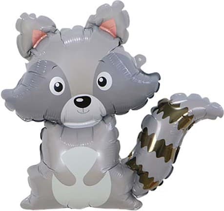 Шар (33"/84см) Фигура, Енот Шар (33"/84см) Фигура, Енот