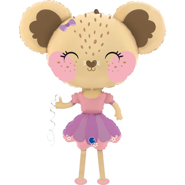 Шар (36''/91 см) Ходячая Фигура, Мышка Балерина, 1 шт. в уп. Шар (36''/91 см) Ходячая Фигура, Мышка Балерина, 1 шт. в уп.