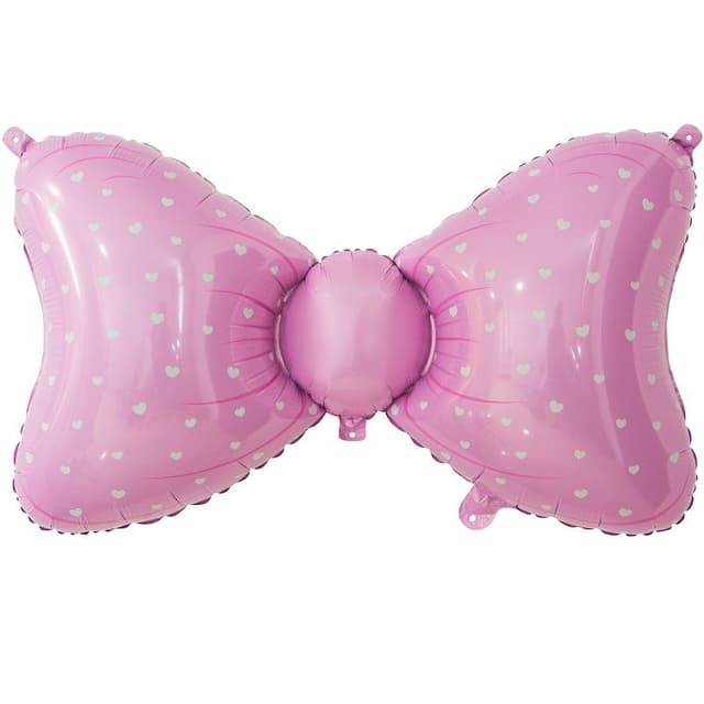 Шар (36"/91см) Фигура, Бант розовый Шар (36"/91см) Фигура, Бант розовый