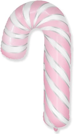Шар (39''/99 см) Фигура, Леденец трость, Розовый
