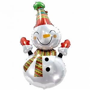 Шар (39"/99см) Фигура,Веселый снеговик