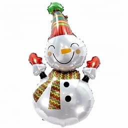 Шар (39"/99см) Фигура,Веселый снеговик
