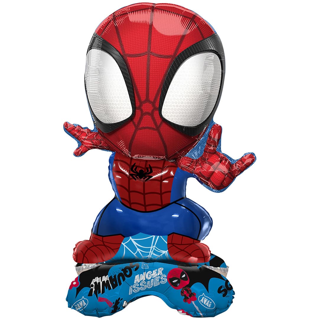 Шар 3D (22''/56 см) Фигура на подставке, Человек Паук (Только для воздуха)