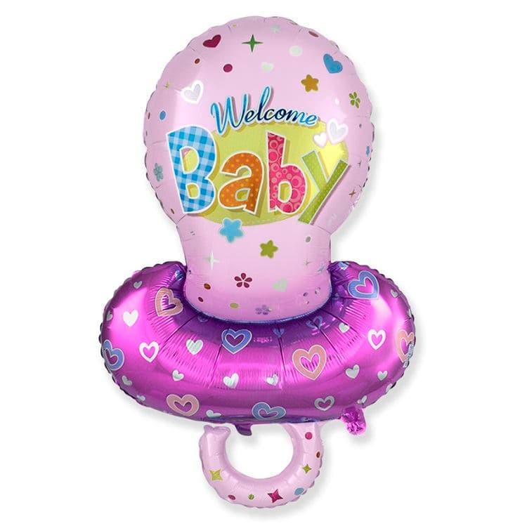 Шар 40"/102см Фигура, Соска-пустышка для девочки