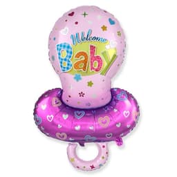 Шар 40"/102см Фигура, Соска-пустышка для девочки