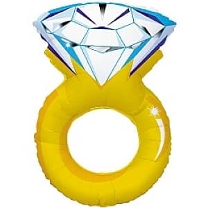 Шар (42"/107см) Фигура,Кольцо с бриллиантом