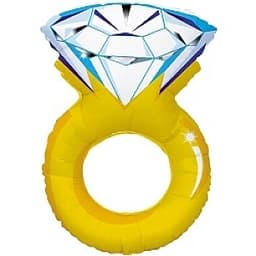 Шар (42"/107см) Фигура,Кольцо с бриллиантом