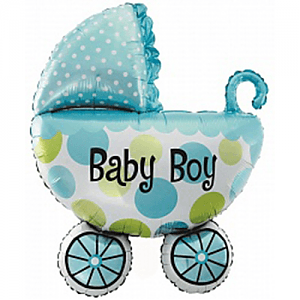 Шар (42"/107см) Фигура,Коляска для мальчика Шар (42"/107см) Фигура,Коляска для мальчика