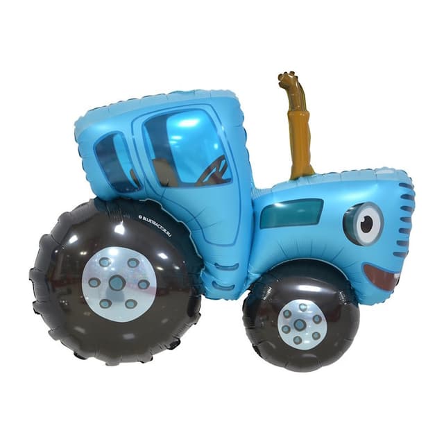 Шар (42"/107см) Фигура, Синий трактор Шар (42"/107см) Фигура, Синий трактор