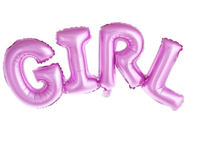 Шар (44"/112 см) Фигура, Надпись "Girl" Розовый воздух! Шар (44"/112 см) Фигура, Надпись "Girl" Розовый воздух!