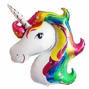 Шар (46"/117см) Фигура,Голова Единорога Шар (46"/117см) Фигура,Голова Единорога