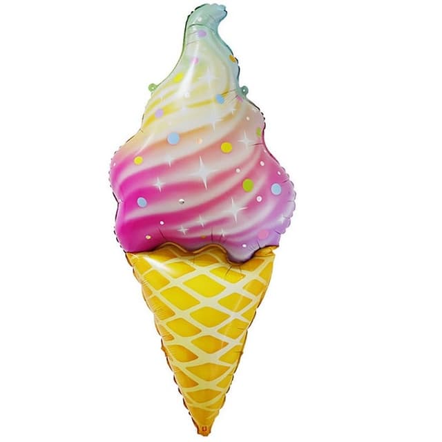 Шар (47"/119см) Фигура, Искрящееся мороженое Шар (47"/119см) Фигура, Искрящееся мороженое