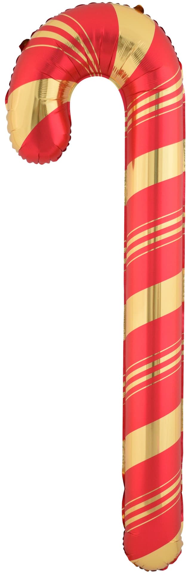 Шар (59''/150 см) Фигура, Леденец трость (надув воздухом), Красный/Золото Шар (59''/150 см) Фигура, Леденец трость (надув воздухом), Красный/Золото