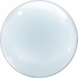 Шар (9"/23см) Сфера 3D.Deco Bubble/баблс,прозрачный.Шар только для воздуха.