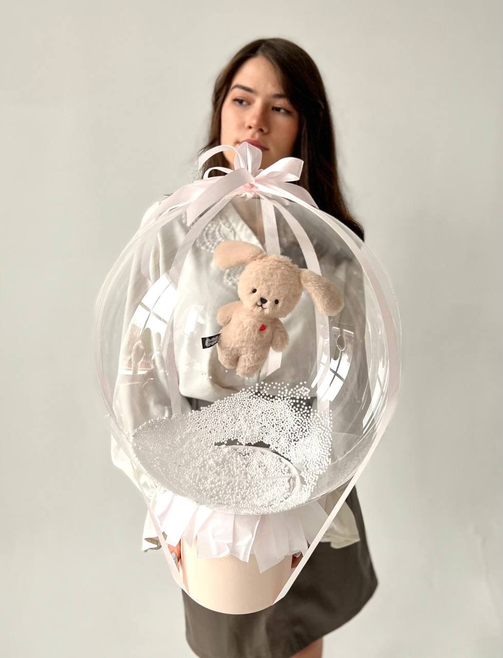 Шар баблс с игрушкой в шляпной коробке «Волшебный box» (2)