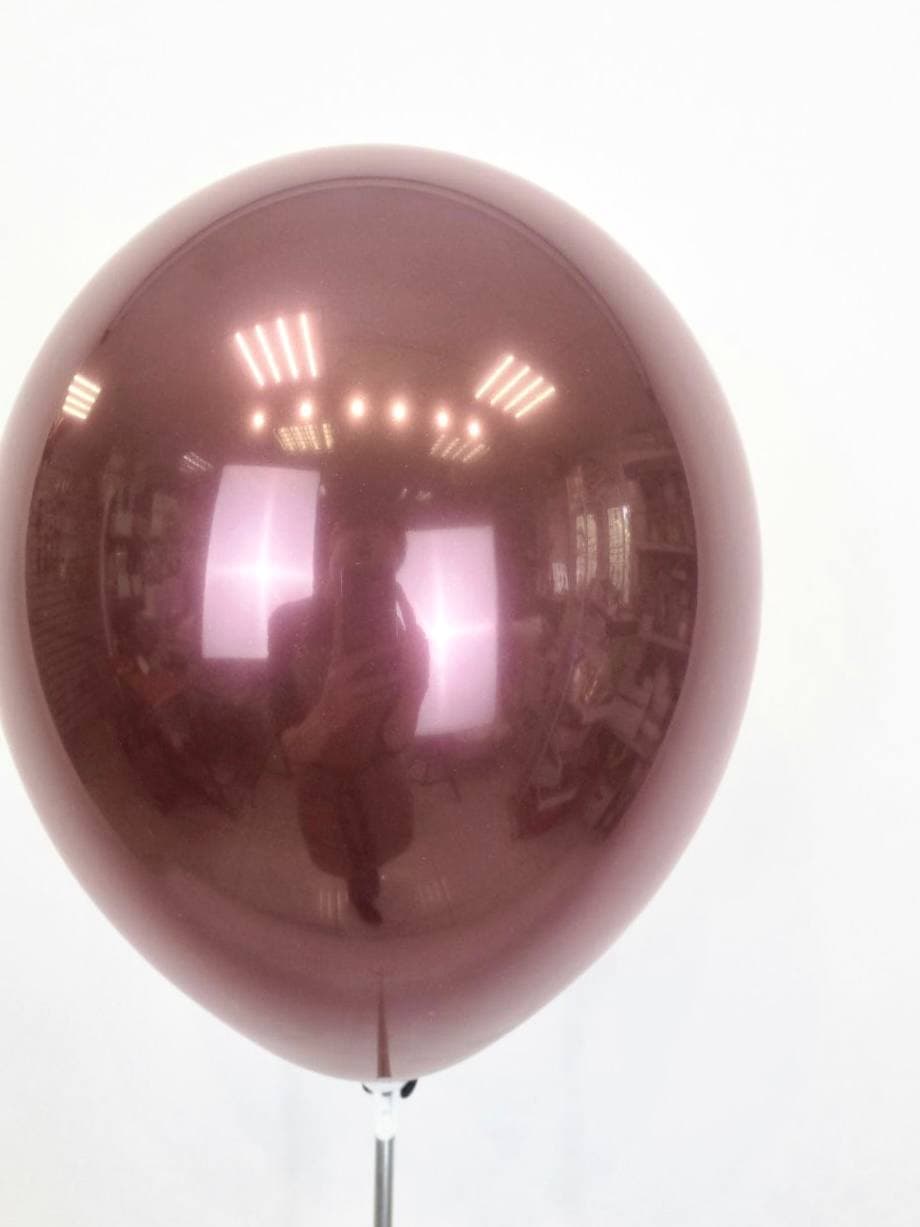 Шар даблстафф (шар в шаре) бордовый кристалл + черный пастель 30 см