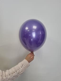 Шар даблстафф (шар в шаре) кристалл + фиолетовый пастель 30 см