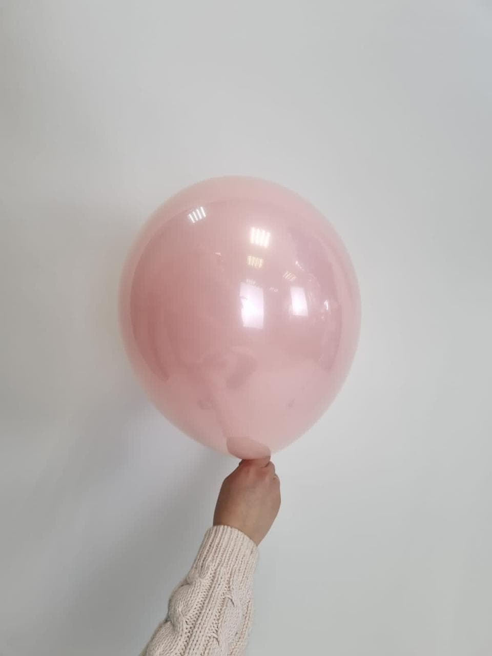 Шар даблстафф (шар в шаре) кристалл + розовый пастель 30 см