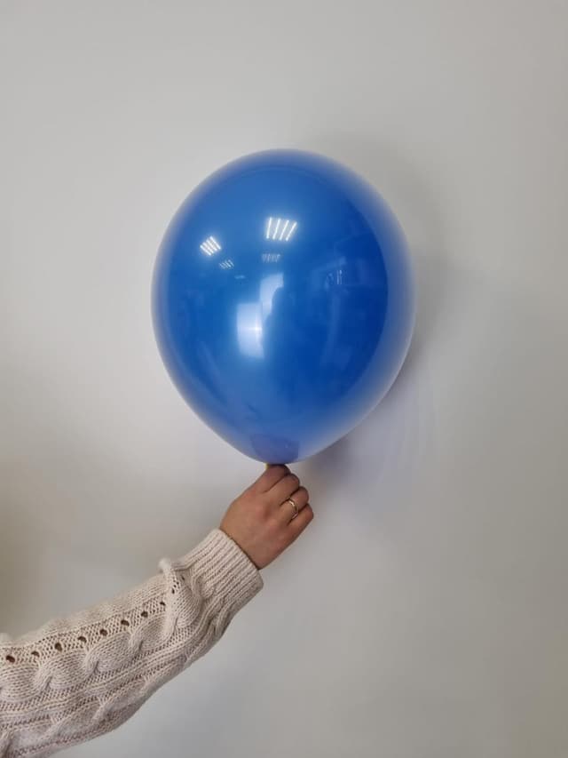 Шар даблстафф (шар в шаре) кристалл + синий пастель 30 см Шар даблстафф (шар в шаре) кристалл + синий пастель 30 см