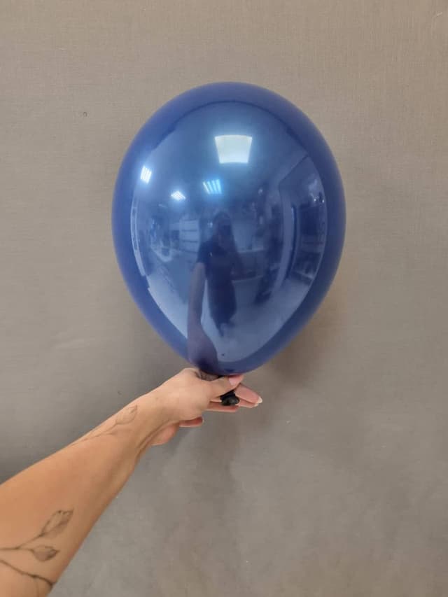 Шар даблстафф (шар в шаре) синий кристалл + черный пастель 30 см Шар даблстафф (шар в шаре) синий кристалл + черный пастель 30 см