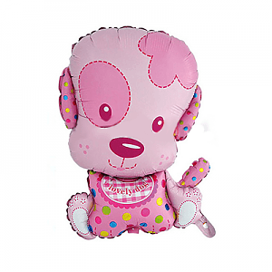 Шар фольга Щенок девочка с гелием 55см Шар фольга Щенок девочка с гелием 55см