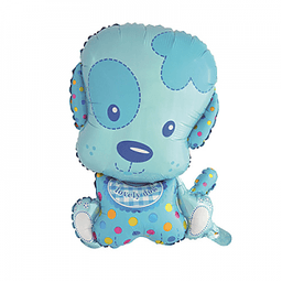 Шар фольга Щенок мальчик с гелием 55 см