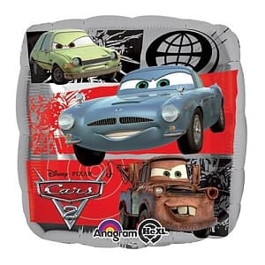 Шар фольга Тачки 2 с гелием 45см Шар фольга Тачки 2 с гелием 45см