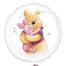 Шар фольга Винни и Пятачок с гелием 45см