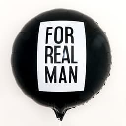 Шар фольгированный 18"/ 45 см «For real man»
