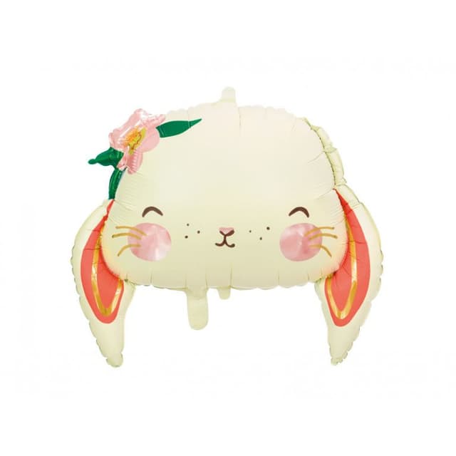 Шар фольгированный "Голова зайца с цветами" 26"/ 66 см Шар фольгированный "Голова зайца с цветами" 26"/ 66 см