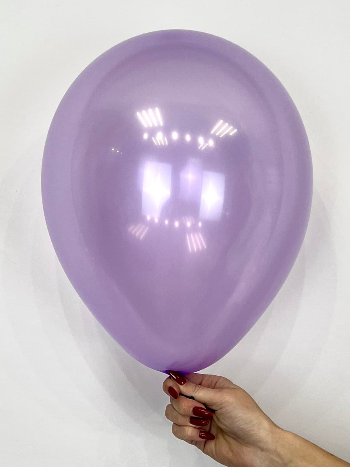 Шар кристалл прозрачный фиолетовый / 30 см