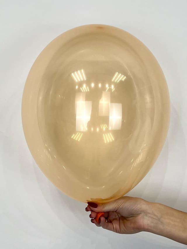 Шар кристалл прозрачный оранжевый / 30 см Шар кристалл прозрачный оранжевый / 30 см