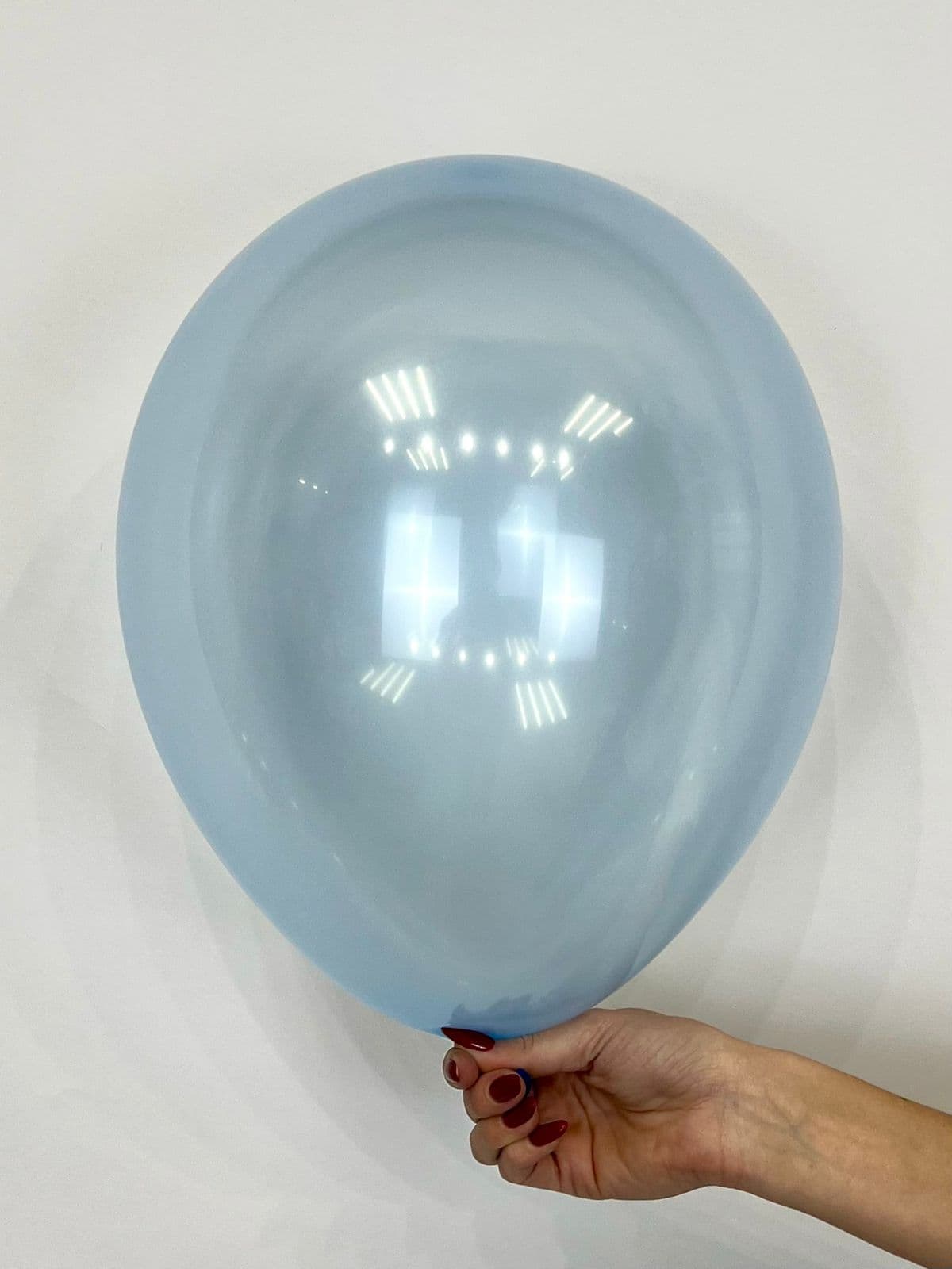 Шар кристалл прозрачный синий / 30 см