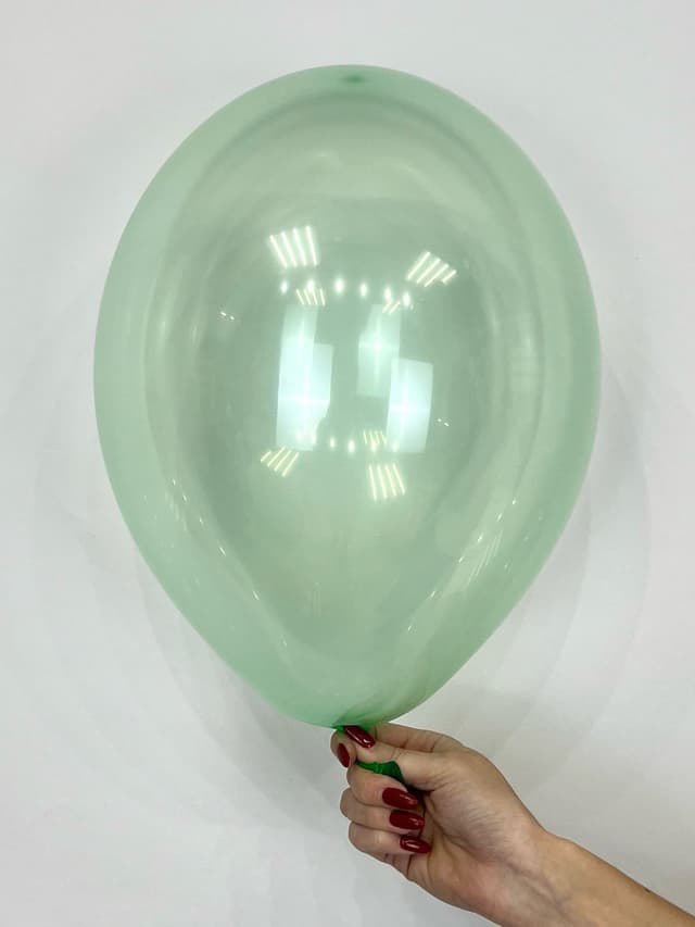 Шар кристалл прозрачный зеленый / 30 см Шар кристалл прозрачный зеленый / 30 см