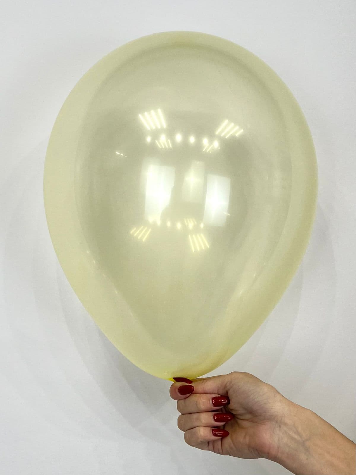 Шар кристалл прозрачный желтый / 30 см