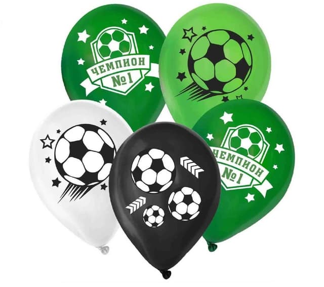 Шар латексный 12"/30 см «Футбол» Шар латексный 12"/30 см «Футбол»