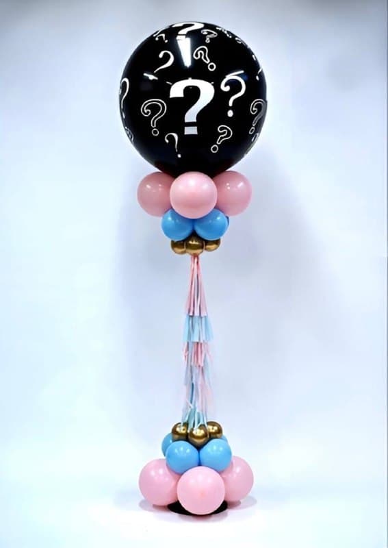 Шар на стойке с воздухом "Гендер-пати шар" Шар на стойке с воздухом "Гендер-пати шар"