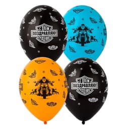 Шар с рис 14"/ 36 см С ДР Байкер