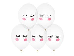 Шар с рис 14" / 36 см Щечки Реснички