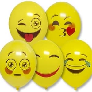 Шар с рис 14" Эмоции Смайлик 2цв. Шар с рис 14" Эмоции Смайлик 2цв.