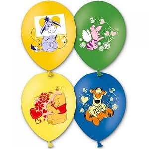 Шар с рисунком 14" Disney Винни 3цв Шар с рисунком 14" Disney Винни 3цв
