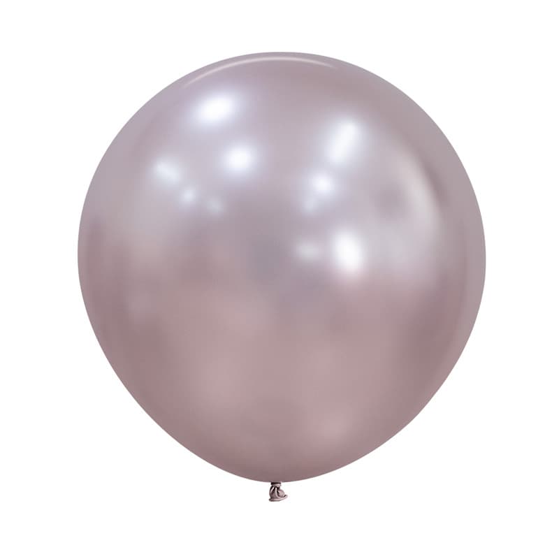 Шар шелк розовый цветок 24"/ 60 см