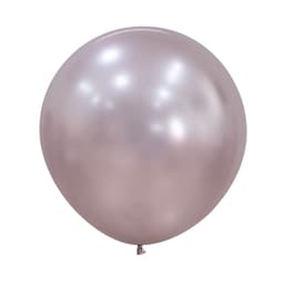 Шар шелк розовый цветок 24"/ 60 см