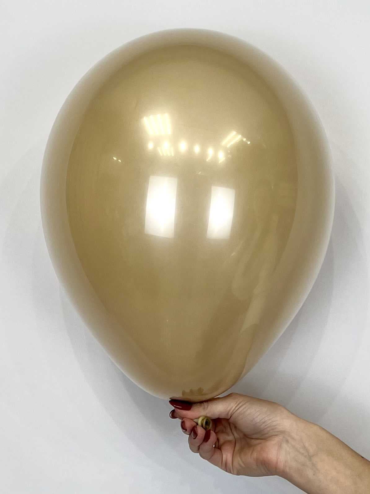 Шар стекло (шар в шаре) Латте пастель + прозрачный 30 см