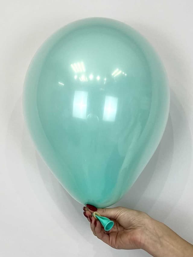 Шар стекло (шар в шаре)  Light green (Светло-бирюзовый) пастель + прозрачный 30 см Шар стекло (шар в шаре)  Light green (Светло-бирюзовый) пастель + прозрачный 30 см