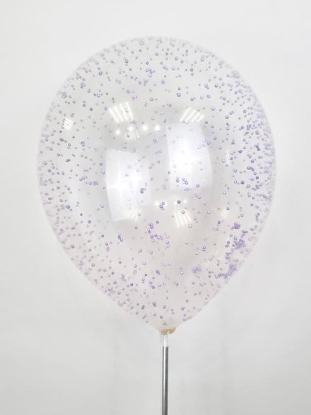 Шарик с конфетти (розовый/сиреневый пенопласт) Шарик с конфетти (розовый/сиреневый пенопласт)