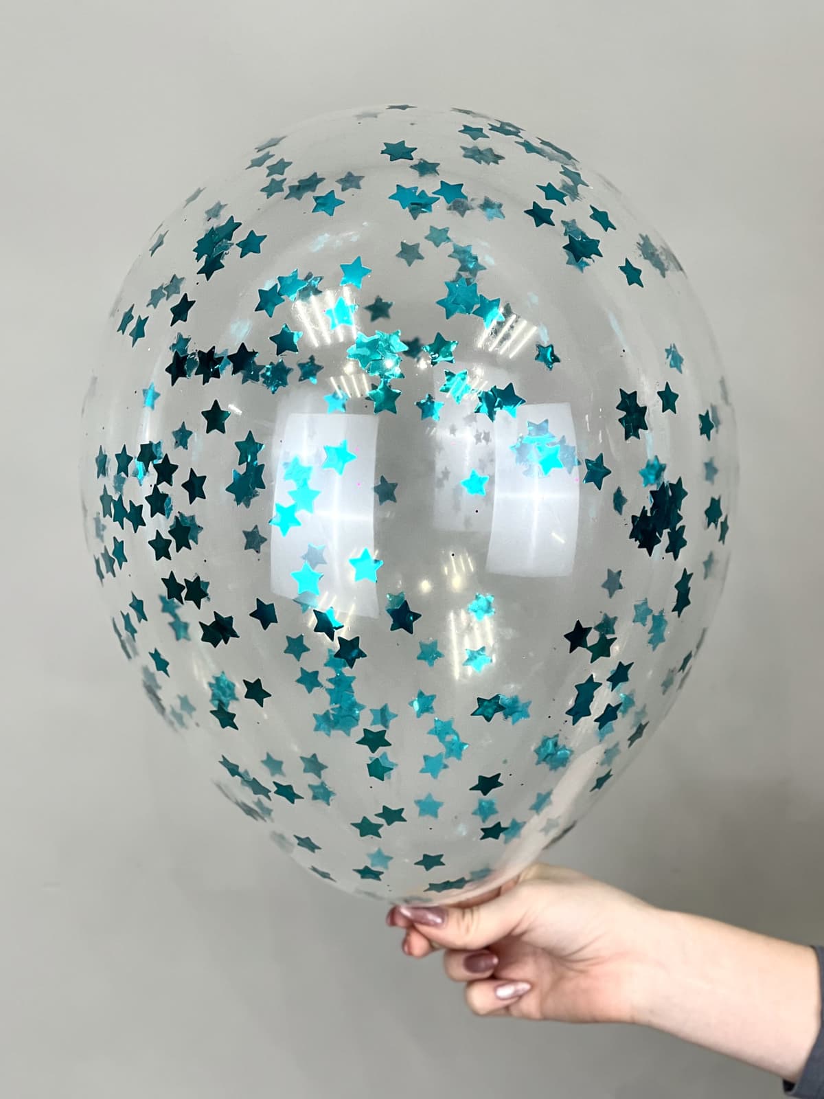 Шарик с конфетти звезды (Тиффани)